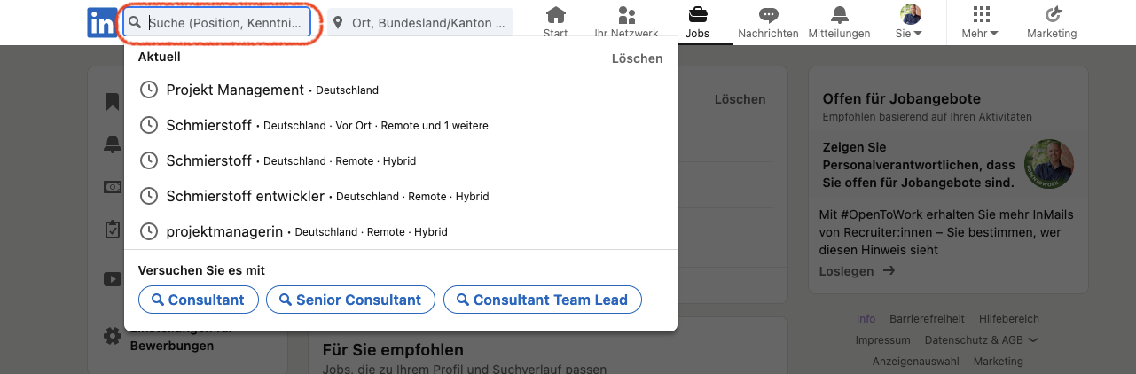 Remote Work Job finden via LinkedIn  | LinkedIn Jobsuche