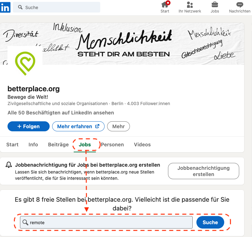 So findest Du einen Remote Job via LinkedIn | LinkedIn Unternehmensseiten